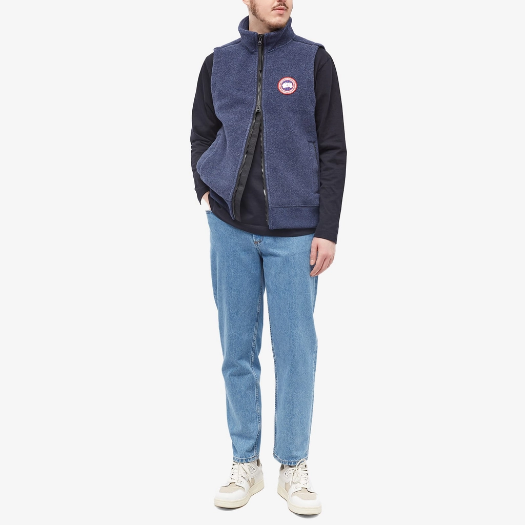 Canada Goose Men's Mersey Fleece Vest Atlantic Navy